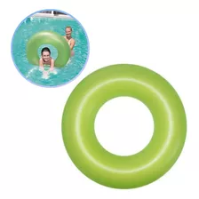 Boia Inflável Redonda Piscina E Praia Verde De 91cm Bestway