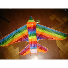 Barrilete Avion Arco Iris 1,20 X 0,70m Animal Nim Chico