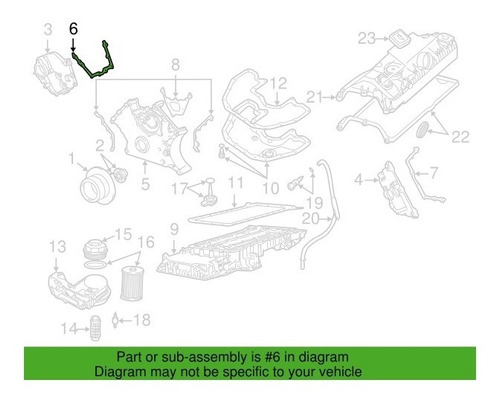 Empaque Distribucion Sup Der Bmw 545 645 03-05, 550 05-09 * Foto 3