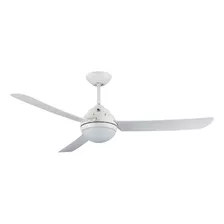 Ventilador De Techo Blanco 3 Palas 3 Velocidades Luz Led 24w