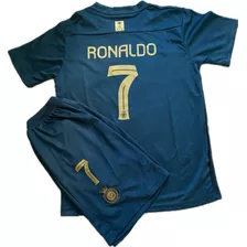 Conjunto Al Nassr Visitante - Ronaldo (niño)