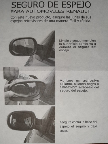 Seguros De Espejos En Fibra De Vidrio Citroen C-elysee Foto 3