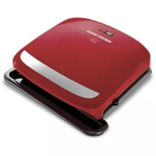 George Foreman Grp360r - Parrilla De 4 Platos Extraíbles Y P