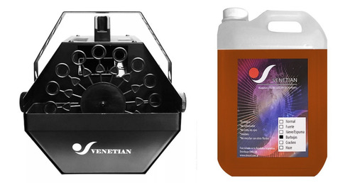 Venetian Bubble 60i Maquina De Burbuja Con Liquido 5 Litros
