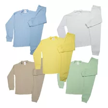 Kit 10 Pijamas Calça Blusa Infantil De 1-4 Anos 4 Estações 