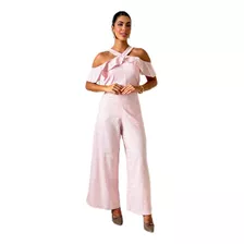 Conjunto Calça Pantalona E Cropped Feminino Viscolinho Moda