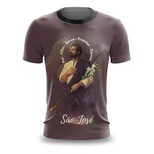 Camiseta Camisa São José E Jesus Fé Religião 5dry