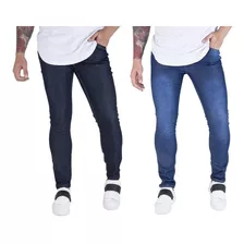 02 Calças Jeans Masculina Skinny Premium