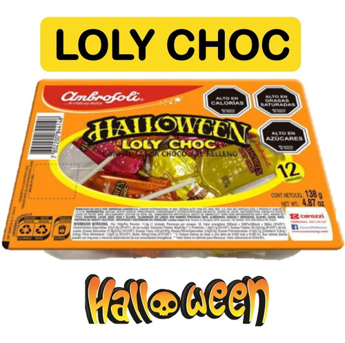 Chocolates Halloween - Bandeja De Loly Choc (display De 12)