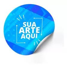 200 Adesivo Personalizado Em Vinil 9x9 Cm