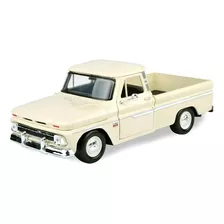 Chevrolet Fleetside C10, A Escala 1:24 Motormax, Beige. 21cm