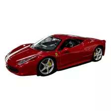 Miniatura Ferrari 458 Itália Vermelho Burago 1:24