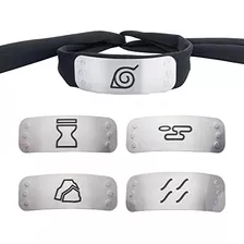 Juego De Diadema Para Cosplay De Naruto Con 4 Placas De Pueb