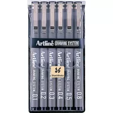 Set 6 Estilografos Artline Shachihata Originales