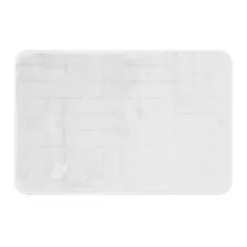 Piso De Baño Microdry White 38 X 60 Cm Aspen