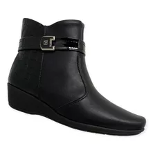 Bota Cano Curto Salto Anabela Piccadilly 143194