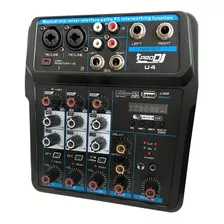 Mixer Consola Analoga Prodj U4 Interfaz Usb Grabacion