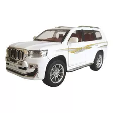 Camioneta Metálica Toyota Prado, Escala 1:24, Con Luces. 