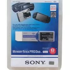 Tarjeta Memori Stick Pro Duo Sony 8gb Con Adaptador