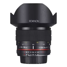 Lente Ultra Gran Angular Rokinon Fe14m-c Para Canon, 14 Mm