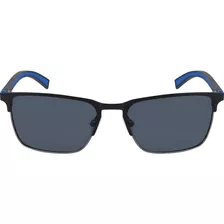 Nautica Mens N5137s Gafas De Sol Rectangulares, Mate Ahumado