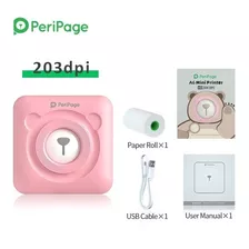 Impressora Sem Fio Peripage A6 58mm Rosa 203dpi