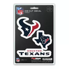 60976 Houston Texans 3 Piece Decal Sticker Set, Blue - ...