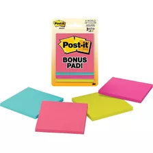 Post-it Sticky Notes, Bright Colors, Recyclable