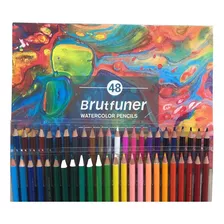 Kit Conjunto 48 Lapis Watercollor Aquarela Profissional