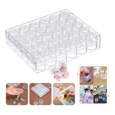 Organizador Acrílico Para Strass Cristales 30 Potes Manicura