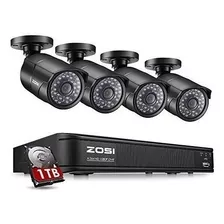 Zosi 1080p Poe Home Security Camera System 8 Channel Nvr