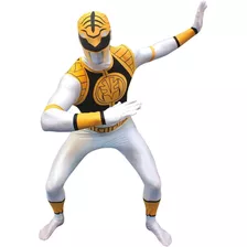 Disfraz De Power Ranger Blanco Para Adultos.