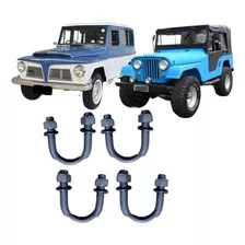 4 Grampo Cruzeta Do Cardan Jeep Willys Rural E F-75 Todas