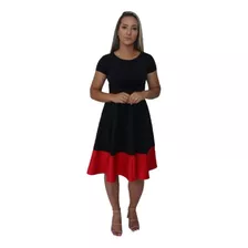 Vestido Godê Duplo Midis Moda Evangélica Cristã 