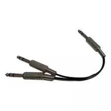 Cable Derivador Y Trs 1 Plug Estereo A 2 Plug Estereo 2 Mts 