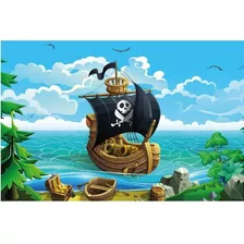 Quebra Cabeça Infantil 24 Peças Navio Pirata Pais E Filhos