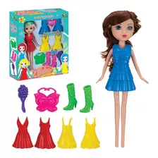 Brinquedo Boneca Abbie Fashionista C/ Cabelo