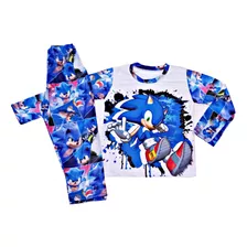 Pijama Pantalon Y Remera Manga Larga, Sonic Varios Dieños!!