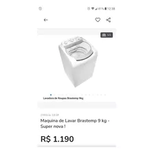 Máquina De Lavar Brastemp 9 Kg - Super Nova!