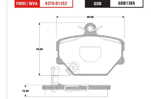 Balatas Trw Delanteras Smart Fortwo 2002 A 2015 Foto 2