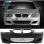For 11-16 Bmw F10 5 Series Pu V Style Front Bumper Lip S Zzg