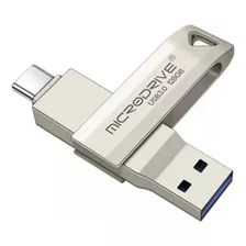 Pen Drive 128gb 2 Em 1 (tipo C E Usb) Metal Usb 3.0 Rápido