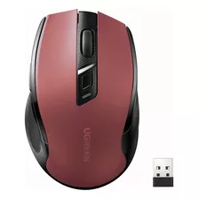 Mouse Sem Fio Ugreen Mu006 Sensor 4000dpi 2,4g Vermelho