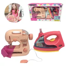 Juguete Máquina Coser Con Plancha Niñas 2 En 1.