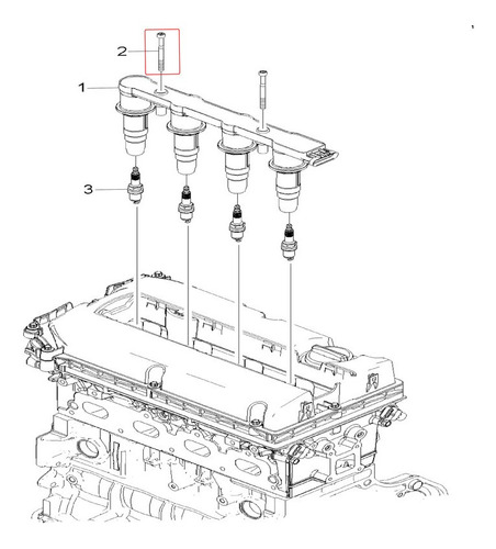 Tornillo Bobina Ignicion Chevrolet Aveo5 1.6l L4 2009 Foto 5