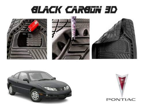 Tapetes Premium Black Carbon 3d Pontiac Sunfire 2003 A 2005 Foto 4