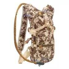 Mochila Hidratação Bike Militar Camuflada 2l C/ Bolsa Tática