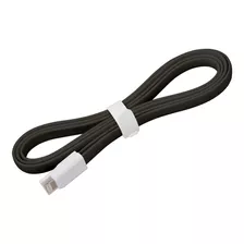 Cabo Lightning Usb Para iPhone Design Flat 1,2 Metros Oex Cor Preto