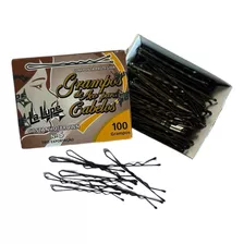 Grampo De Cabelo La Lupe Castanho Brown Nº 05 Com 100 Un