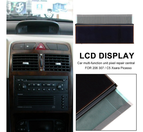 Pantalla Lcd Navigator Para Peugeot 206 307 Unit Pixel Foto 2